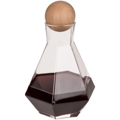 Out of the Blue Decanteer kan- wijn/port karaf - glas - 1.3 L - 16 x 20 cm - diamant look