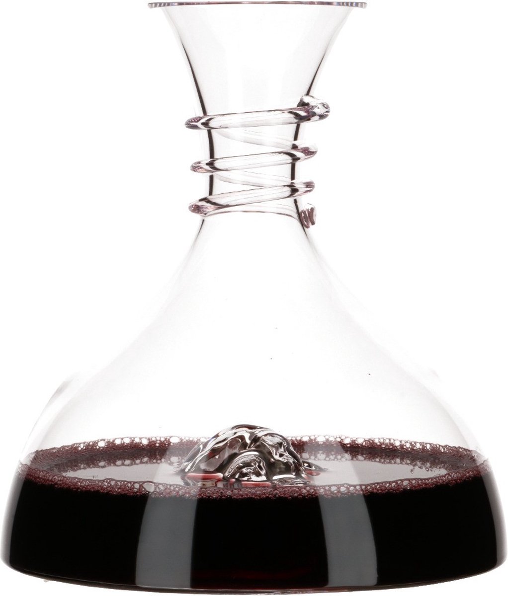 Vinata Toscana decanter - 1.8 Liter - Karaf kristal - Wijn decanteerder - Handgemaakte wijn beluchter