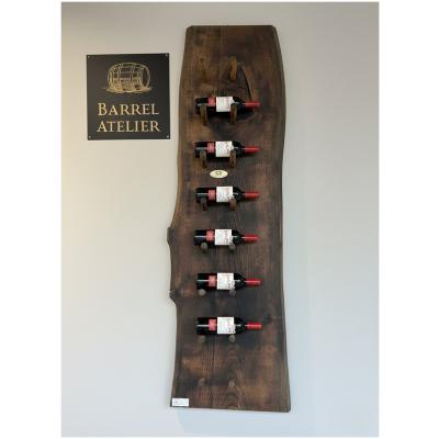 Wijnrek "Jura" 8 flessen / Wijnfleshouder voor aan de wand / muur / Houten Wijnrek