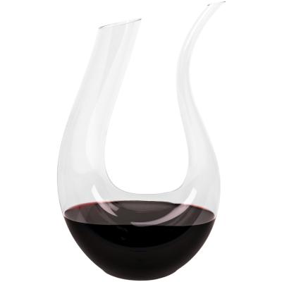 Krumble Decanteer Karaf - Karaf - Wijn Karaf - Wijn accessoires - Karaffen - Schenkkan - Wijnkan - Decanteren - Decanteerders - Inhoud 1.5 Liter - Glas - 9 x 9 x 32 cm (lxbxh) - Transparant