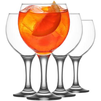 Set van 4 wijnglazen , 4 x 635ml, Gin-tonic glazen in ballonvorm, geschikt voor rode wijn en andere cocktails, Aperol Splash glazen set van 4, extra grote kelken voor sprays en water