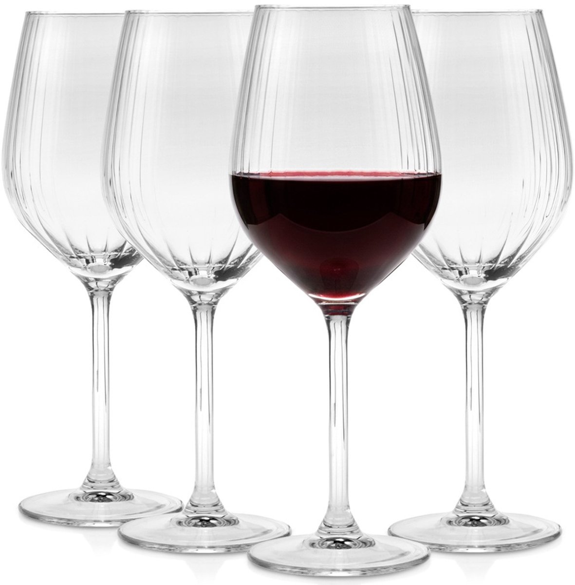 Wijnglazen Glas 490 ml 4 stuks - Wijnglas - Set - Wijn