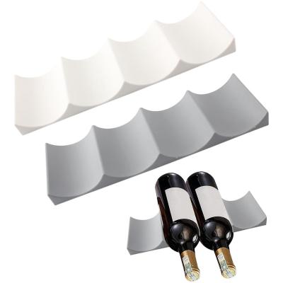 2 Stuks Flessenrek voor koelkast - Wijnrek - Opbergrek voor koelkast - voor raadkast of bar - keukenflesorganizer Koelkastorganizer - voor wijn, bier en flessen (Wit en grijs)