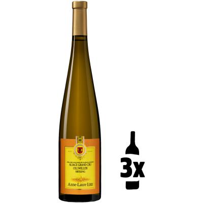 3 flessen Riesling Grand Cru Ollwiller Anne Laure Litz Probeerpakket