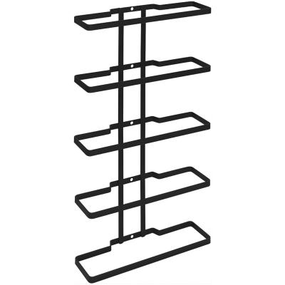 DnA® Wijnrek Muur - Wijnrek - Wijnrek Hout - Zwart - 44cm x 25cm x 9cm