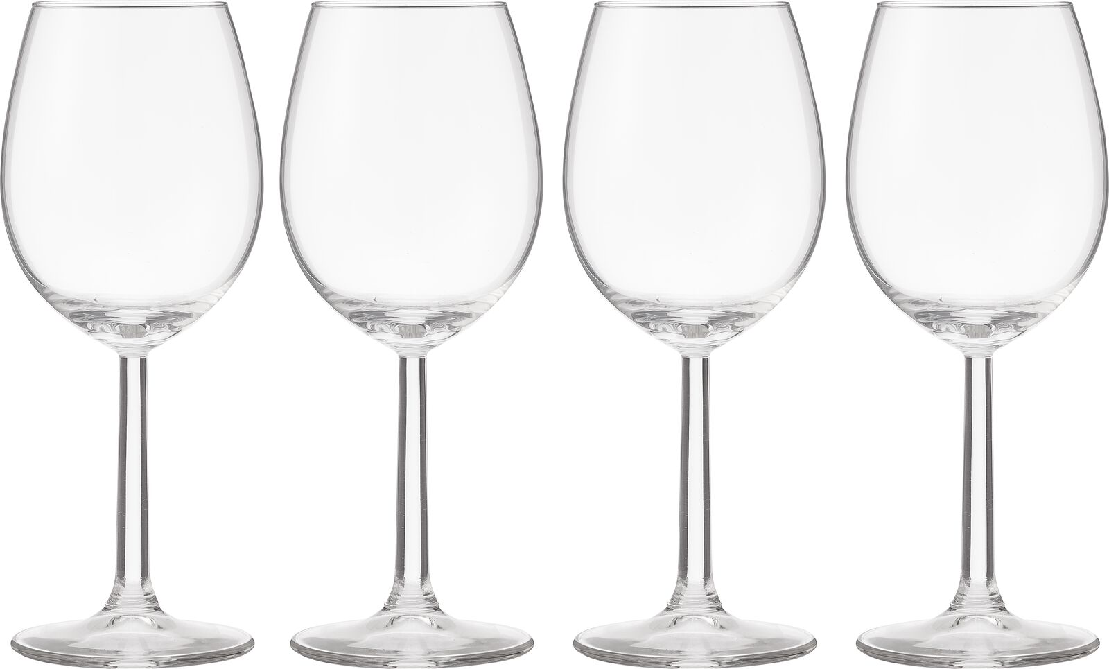 HEMA HEMA Wittewijnglazen 320ml - 4 Stuks (transparant)