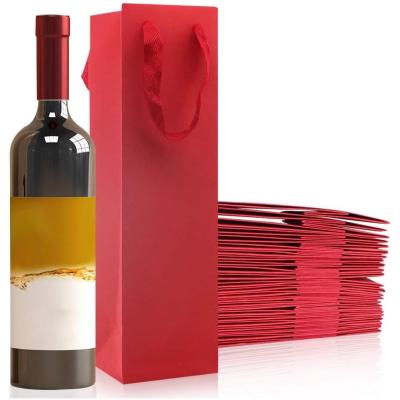 Inovra Plus - Wijnvervoer Tassen voor 25 Flessen - Zwart Papier - Geschenk Draagtassen - Witte en Rode Wijn - Met Handgrepen - Houders