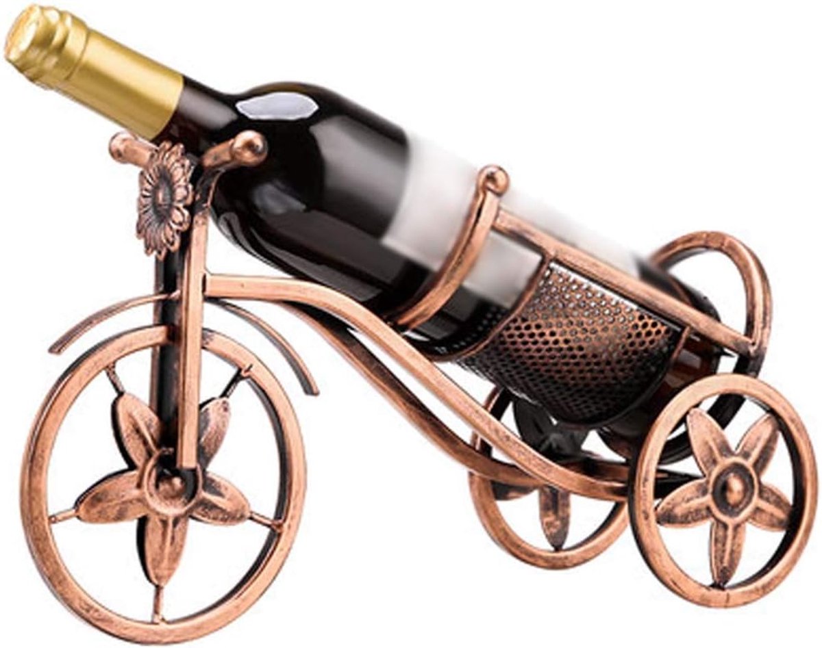 Countertop Bottle Holder for Wine Storage, FreestandingMetal Tabletop Wine Holder with Modern Design,Stand Wine Rack for KitchenEuropean Style Personalized Creative Wine Rack Vintage Wine Cabinet Dec