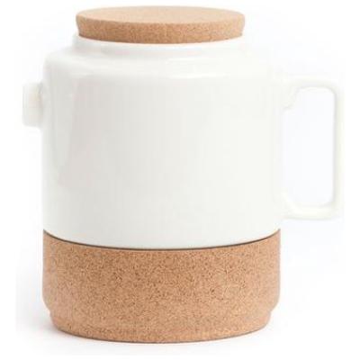 Amorim Cork Soulmate The Whistler Kom - Keramiek/Kurk - Ø13 cm - Wit