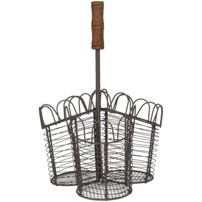 Clayre & Eef Flessenhouder 23x14x34 cm Bruin IJzer