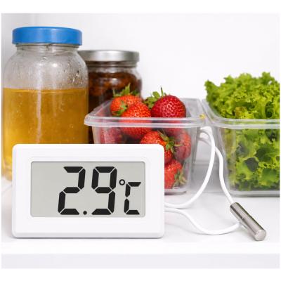 Digitale Koelkast Thermometer met Sensor - Vriezer & Diepvries Thermometer - Aquarium Thermometer Waterdicht - LCD Display - -50°C tot +70°C - Wit