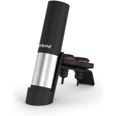 Ifavine Wijnpomp met 2 Vacuüm Wijnstoppers - Wine Preserver Giftbox - Wijn Bewaarsysteem - Zwart