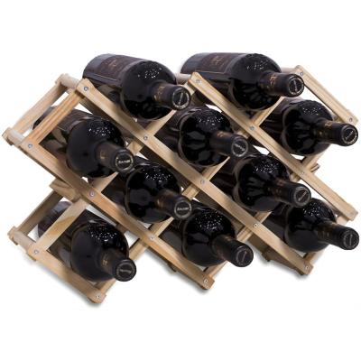 Ploutus® Wijnrek Muur - Stabiel & Duurzaam - Wijnflessenhouder - 45cm x 13cm x 31cm