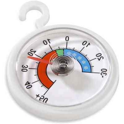 Analoge thermometer - Koelkast thermometer - Temperatuur controleren - Kleurgeschaalde weergave - Min 30 tot Max 50 - Wit