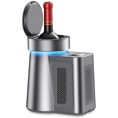 Elektrische Wijnkoeler - Fleskoeler Koelkast - Wijn Serveren - Thermo-elektrisch Systeem - 750 ml Flessen - Grijs