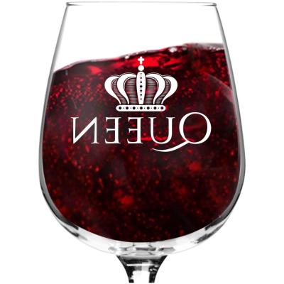 Grappig Wijnglas - Glazen Cadeau - Feestelijke Gelegenheden - Vaatwasmachinebestendig - 380 ml - Transparant