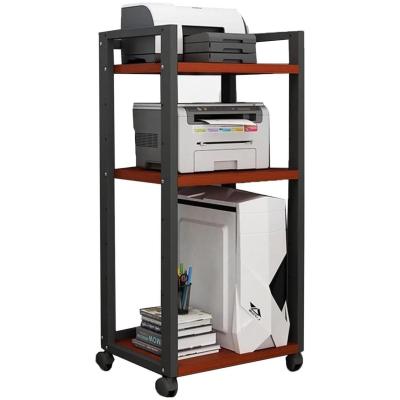HiFi-rek - Audiorek Stereo-rek - Media Opslag - Stevige Framestructuur - 50x40x100cm - Rood