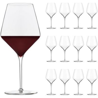 Libbey Prism Rode Wijnglazen - Wijnglazen Set - Transparant - Vaatwasserbestendig - 710 ml - 12 Stuks