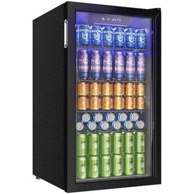 Mura Koelkast - Wijnkoelkast - Wijnkast - Drankenkoelkast - Drankkoelkast - Bierkoelkast - Ruimte Voor 126 Blikjes - Zwart