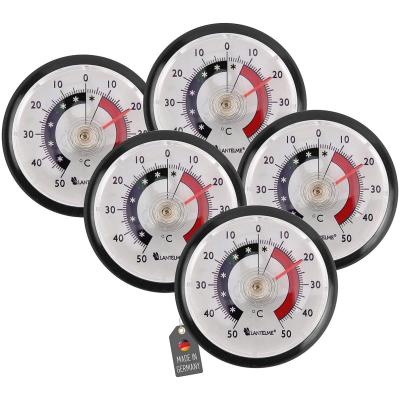 Set van 5 Zelfklevende Koelkastthermometers voor Koelkast, Vriezer, Wijnkoelkast en Minibar - Analoog, Zwart