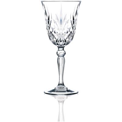 SnelShoppen - Set van 6 RCR Crystal Melodia Rode Wijnglazen - Luxe Kristal Glazen - Perfect voor Feestjes, Diner en Speciale Gelegenheden - Elegant De