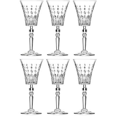Wijnglazen Set - Drankglazen Bekers - Feestelijke Gelegenheden - Kristalhelder Glas - Set van 6 - Rood
