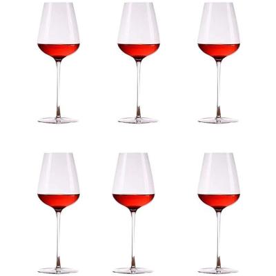 Wijnglazen Set - Kristallen Glazen - Wijn Proeven - Mondgeblazen Kwaliteit - 550 Milliliter - Helder