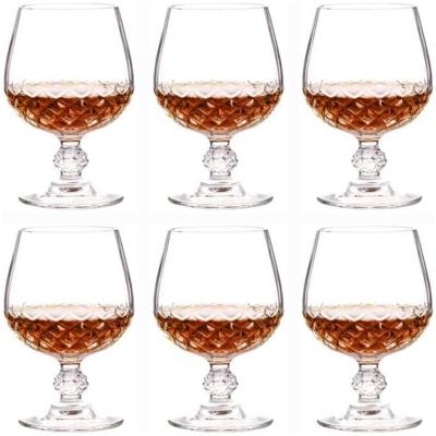 Wijnglazen set - Beker glazen - Feestelijke gelegenheid - Kristalglas ontwerp - 320 ml - Gekleurd