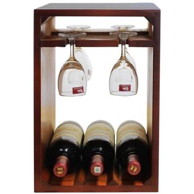 Wijnrek - Minibar - Wijn Opslag - Geen Installatie Nodig - 38.5cm Hoog - Wijnrood