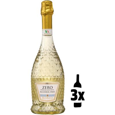 3 flessen Bosio Demi Sec Sparkling White 0.0% Probeerpakket